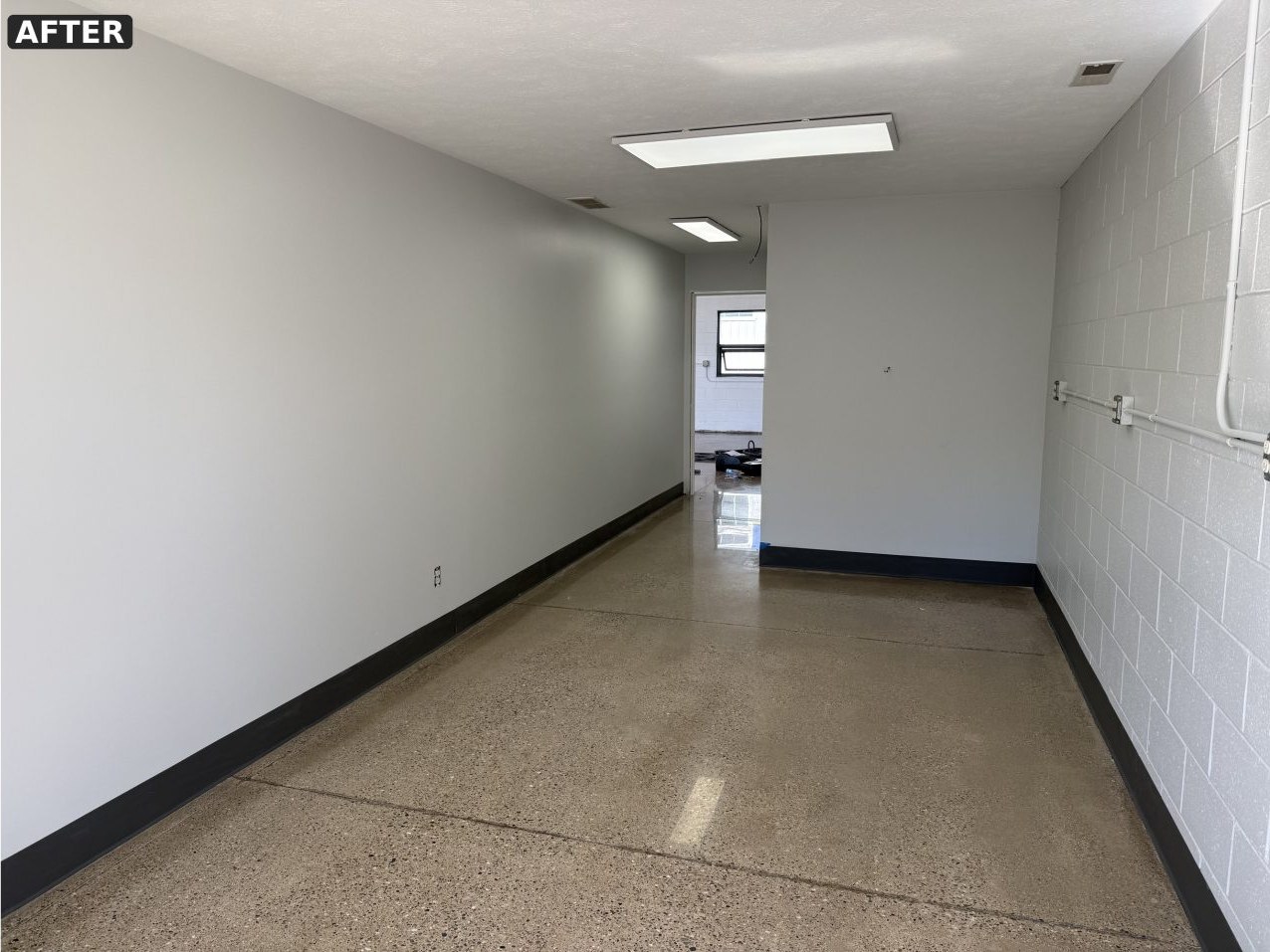 Corridor after restoration