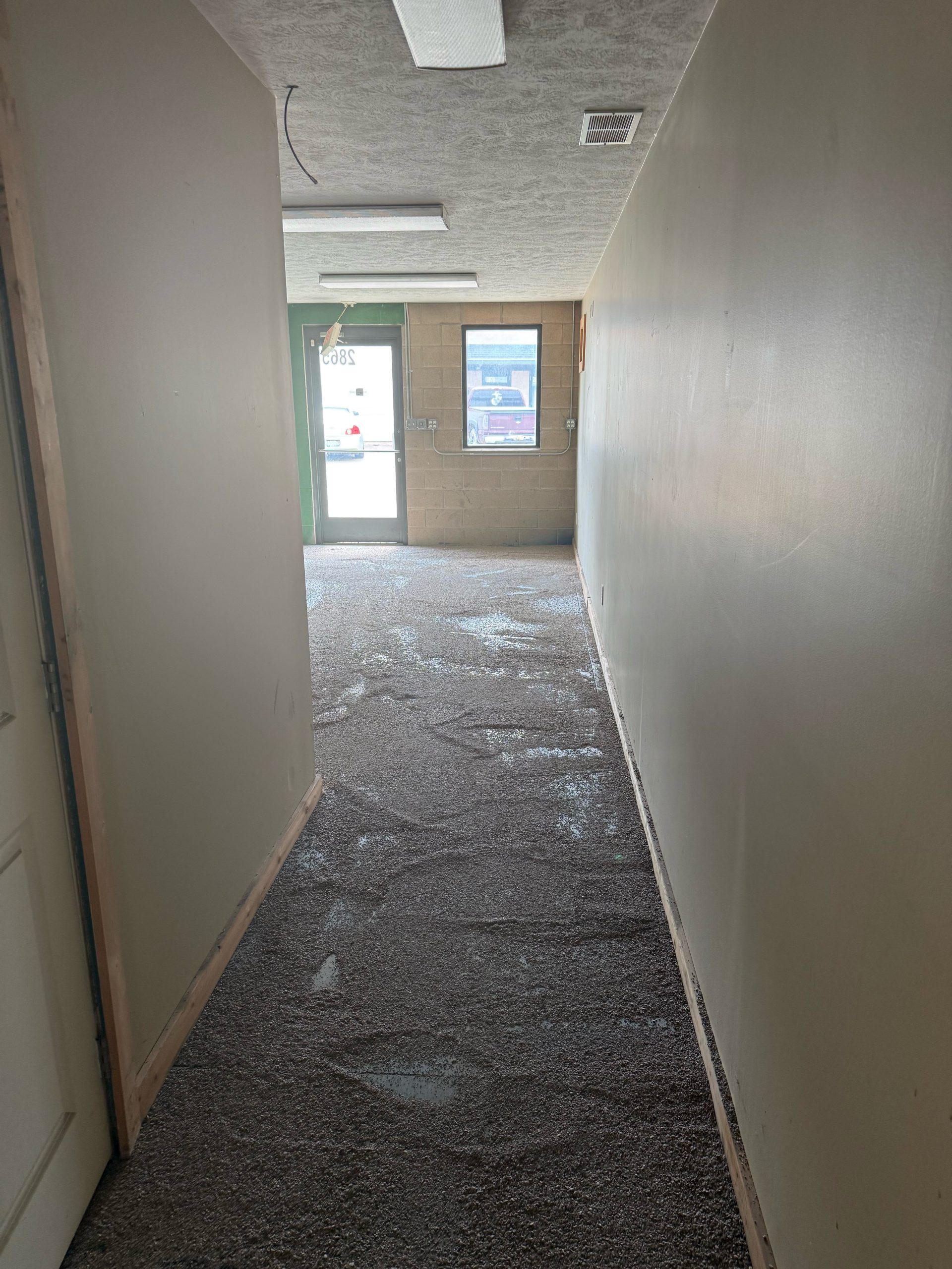 Hallway, before