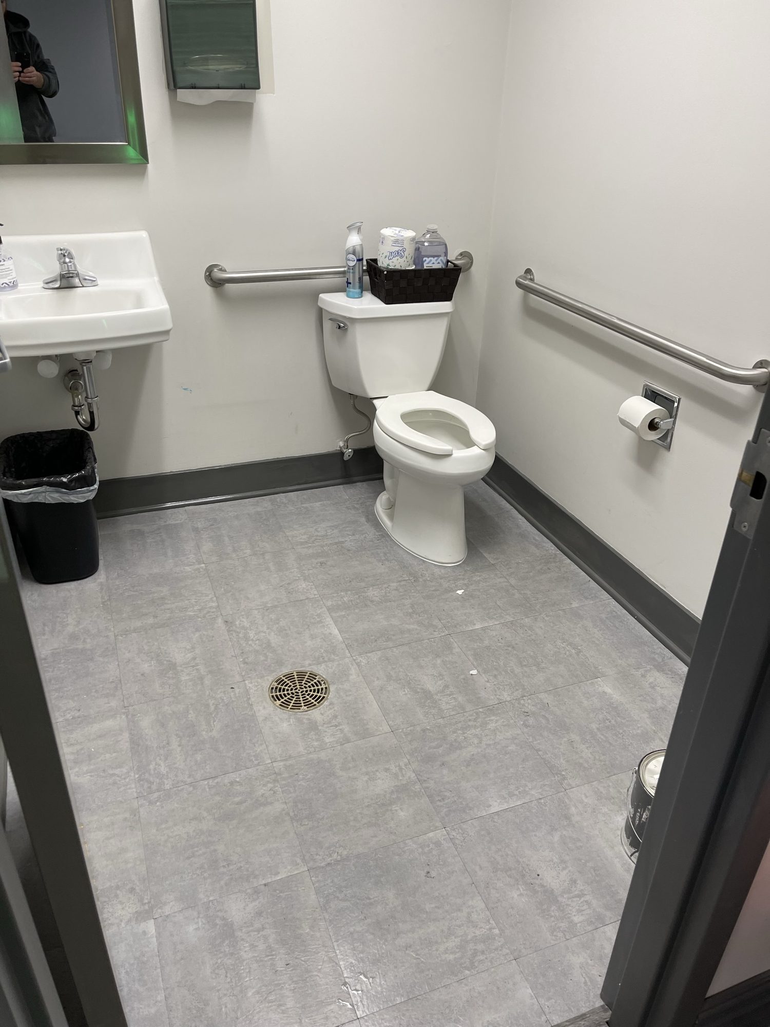 Accessible commercial restroom renovation