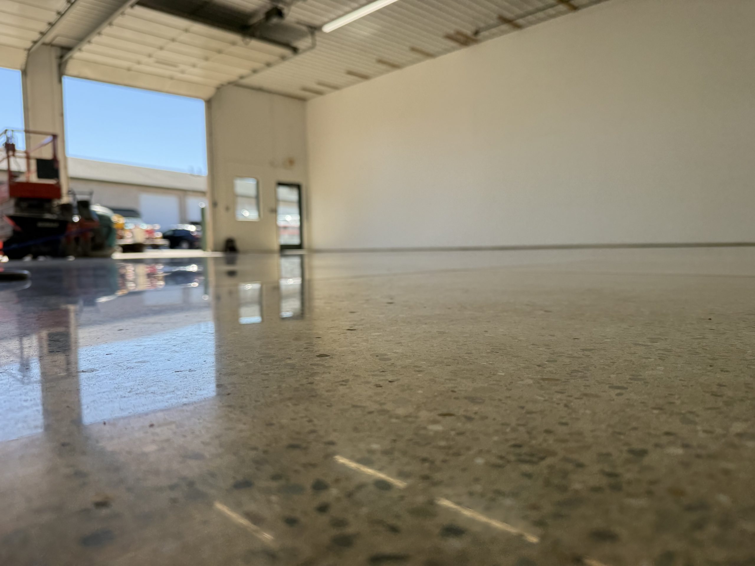 Polished concrete floor, after