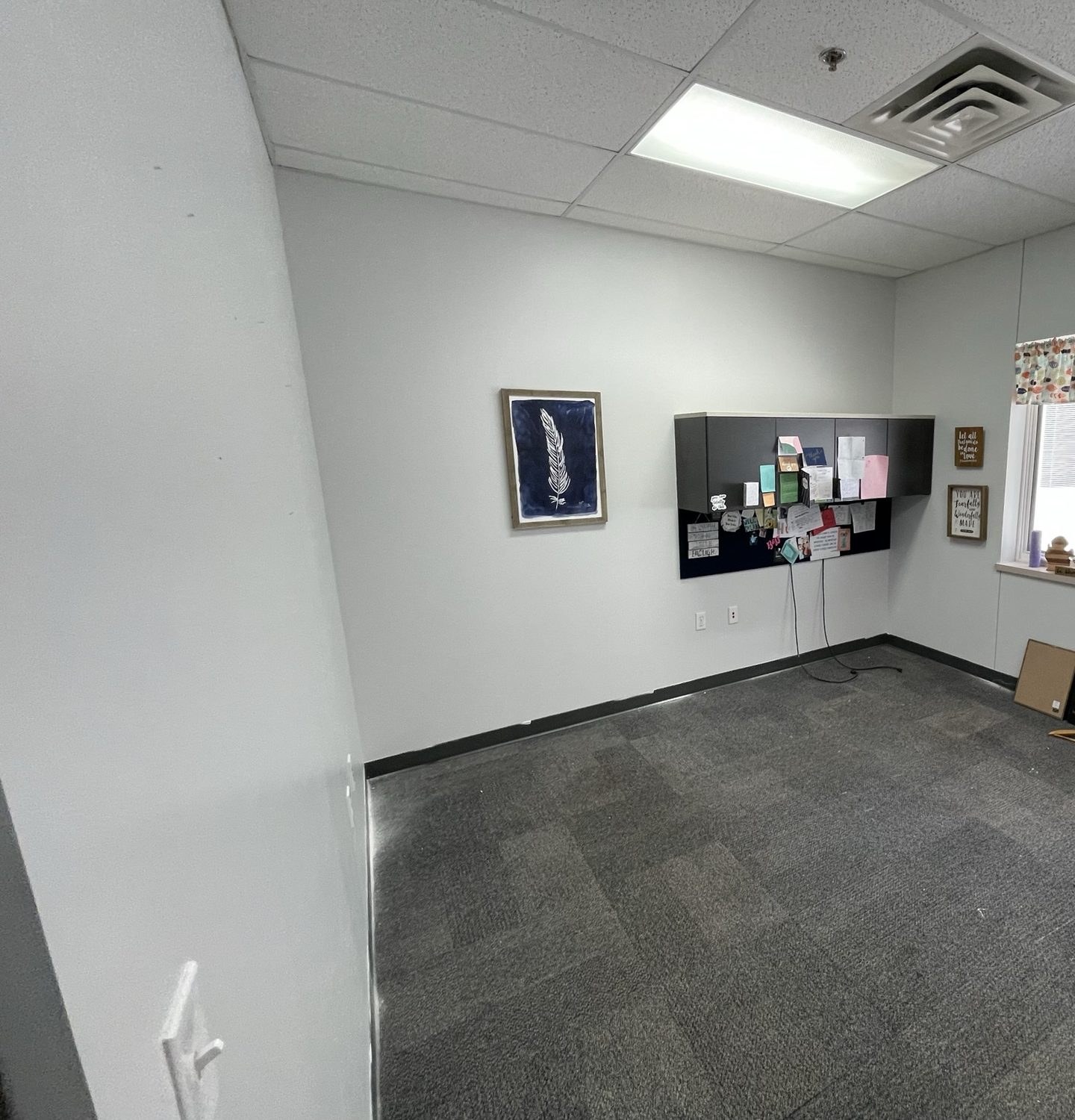 Carpet tile in a renovated office